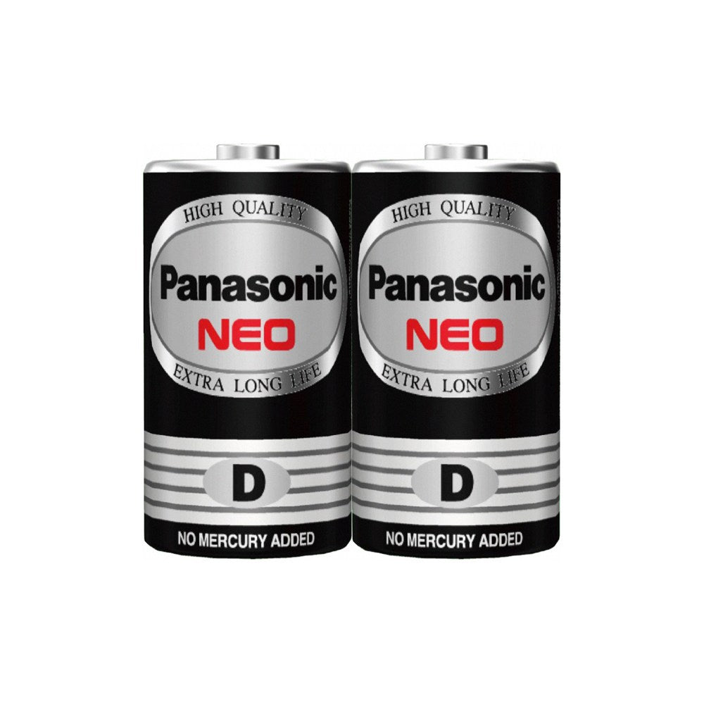 PANASONIC 國際牌 NEO黑色錳乾電池 1號 (2顆/組)