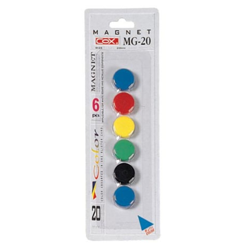 三燕 COX 20mm 卡裝 彩色磁鐵 MG-20