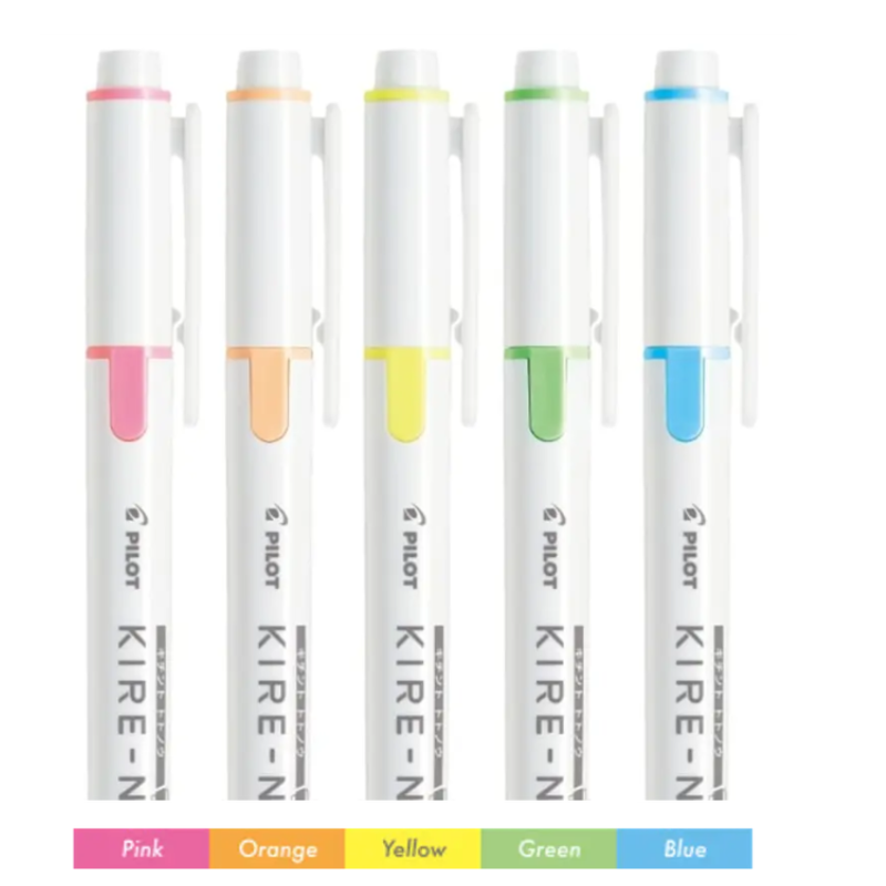 Pilot 百樂 SKIW-1-5C1 KIRE-NA綺麗螢光筆5色組一般色