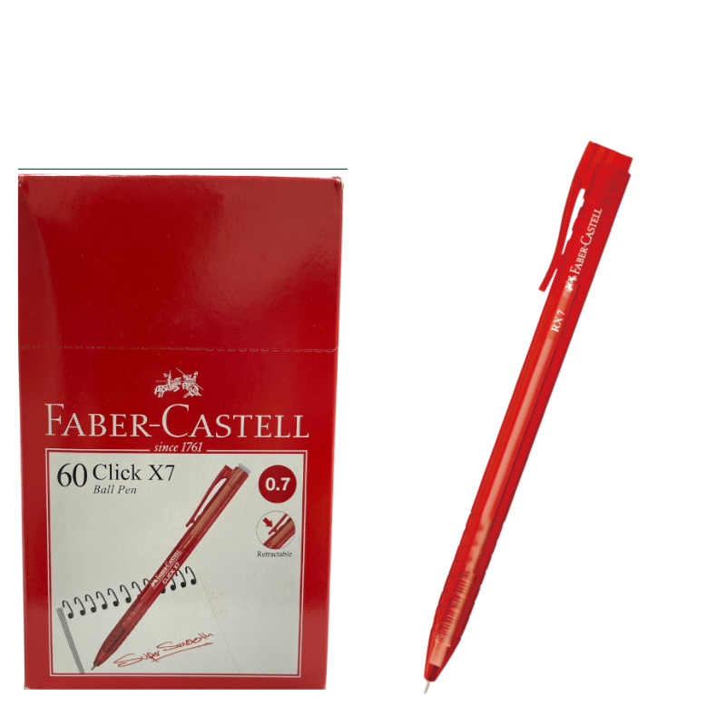 德國 輝柏 Faber-Castell 酷溜 原子筆 RX7 酷溜原子筆 0.7M/M 60支入