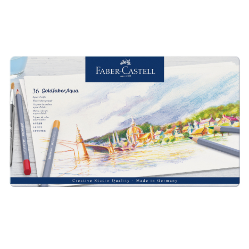 GOLDFABER 水性色鉛筆 36色/鐵盒