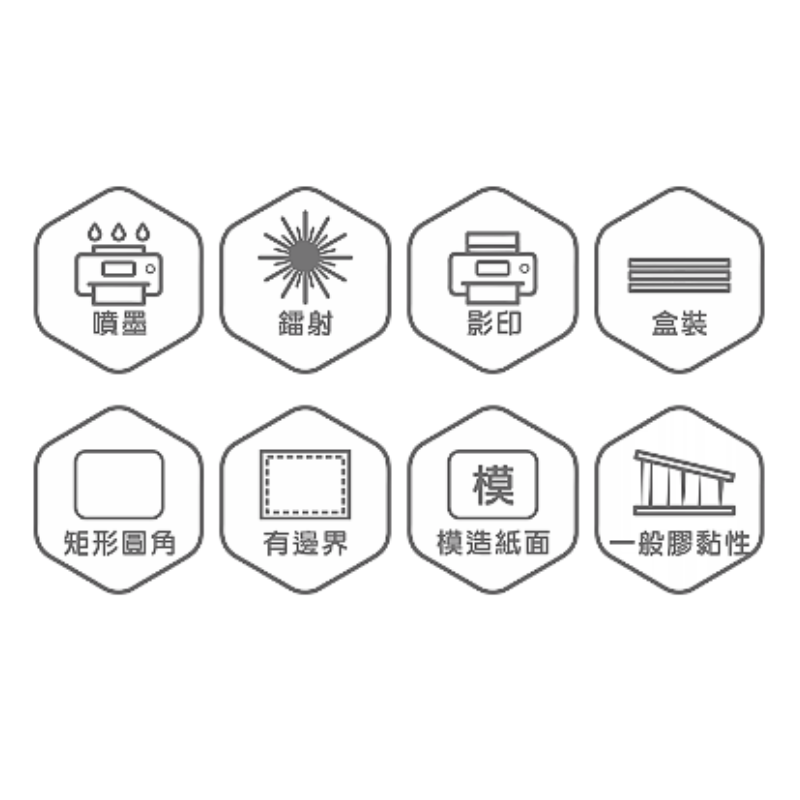 三用電腦標籤 #001 B24100 白 22格 105入 / 24×100mm