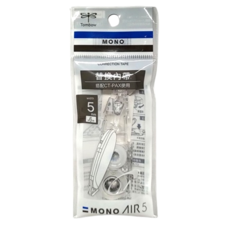 蜻蜓 TOMBOW 超省力筆型修正帶內帶 CT-PAR5  5mmx6m