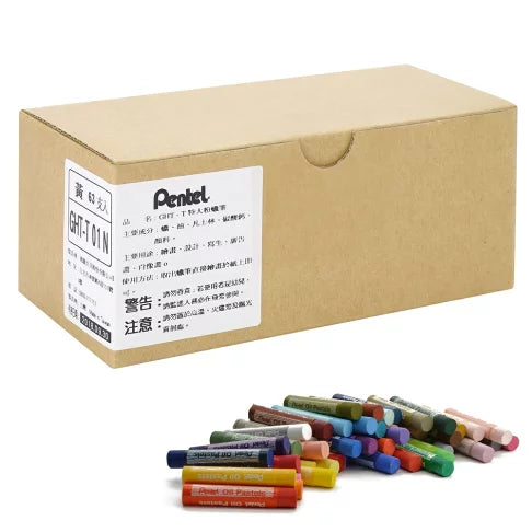PENTEL 飛龍 GHT 特大粉蠟筆 單色 63支入