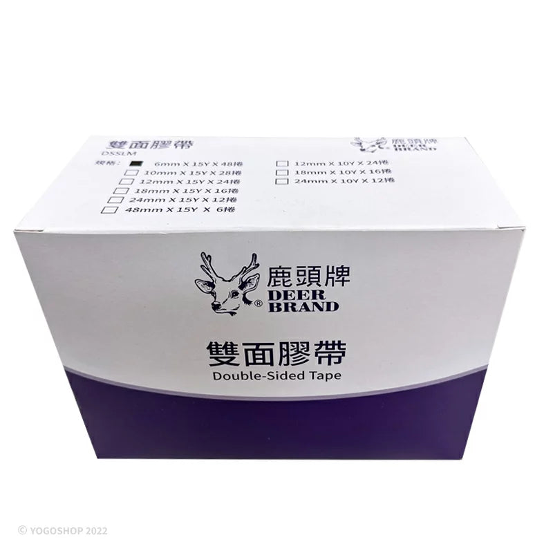 四維 鹿頭牌 雙面膠帶 6MM