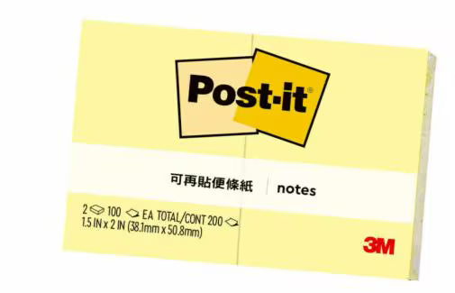 明祥 可再貼便條紙2本/3本