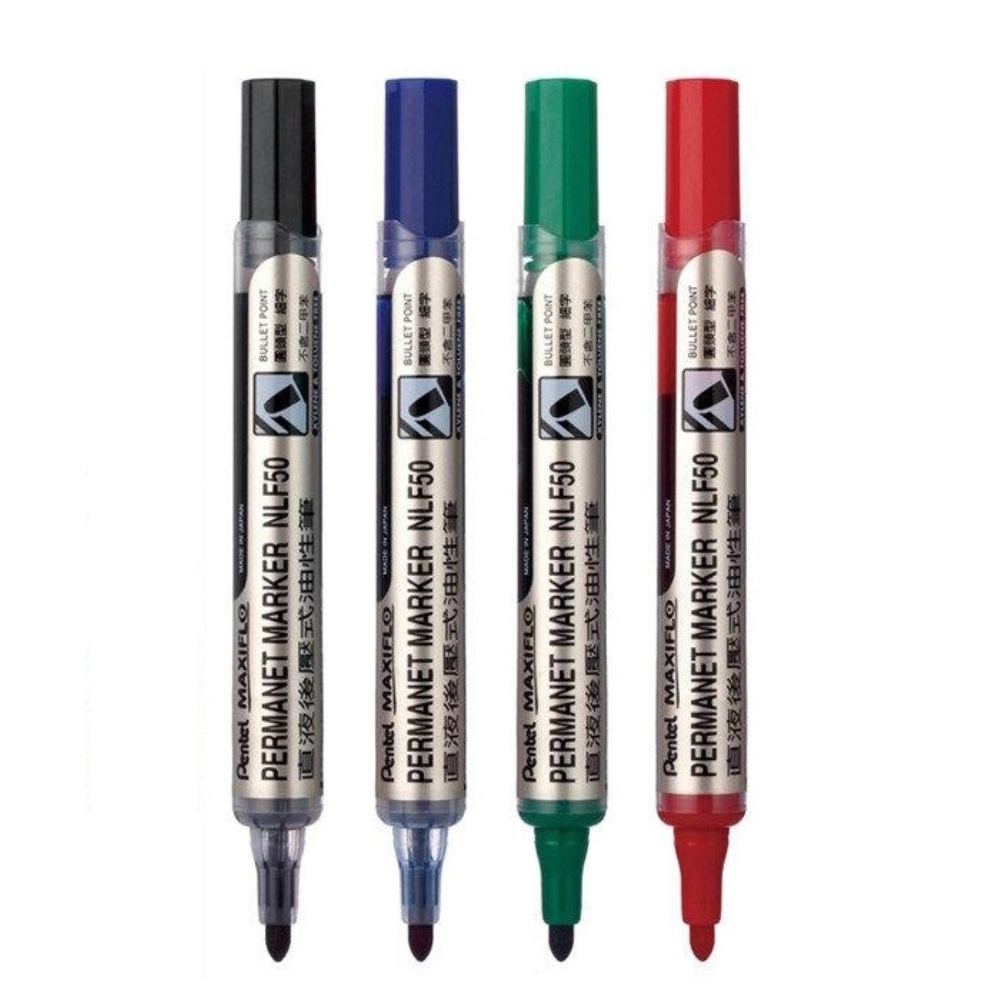 Pentel 飛龍 MAXIFLO 後壓油性筆 圓頭 1.5mm