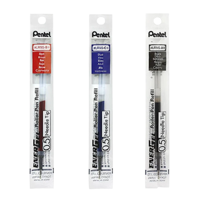 飛龍PENTEL LRP5耐水極速鋼珠筆芯 0.5MM 砲彈筆頭