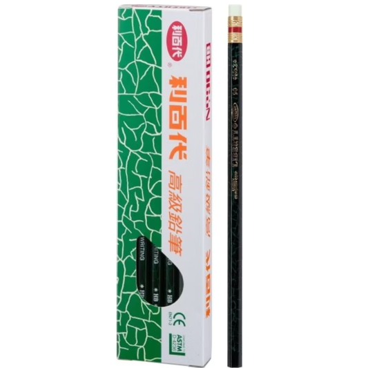 利百代 90 高級皮頭鉛筆 HB 六角桿 抗菌設計 12支入