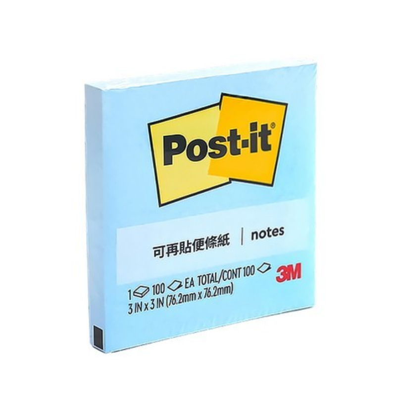 明祥 3M Post-it 利貼 654 可再貼便條紙 75x75mm 100張