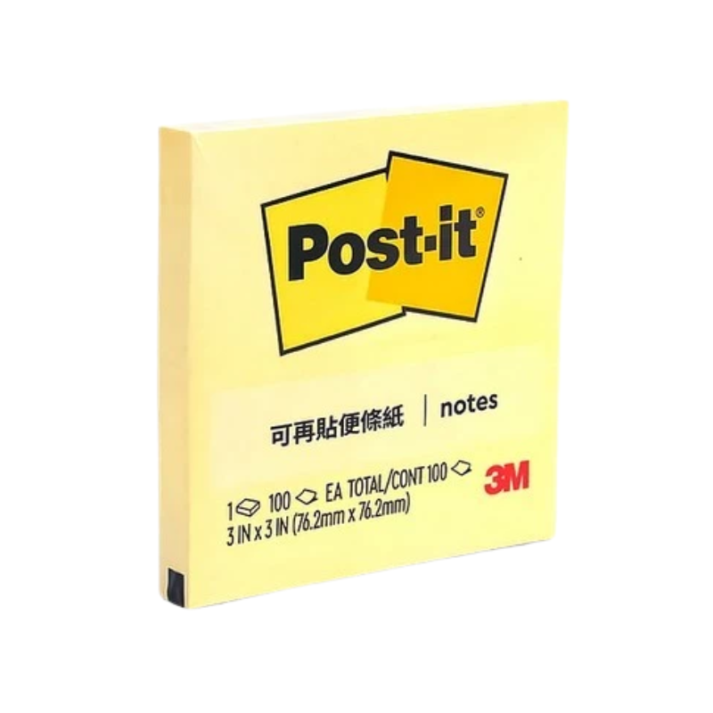 明祥 3M Post-it 利貼 654 可再貼便條紙 75x75mm 100張
