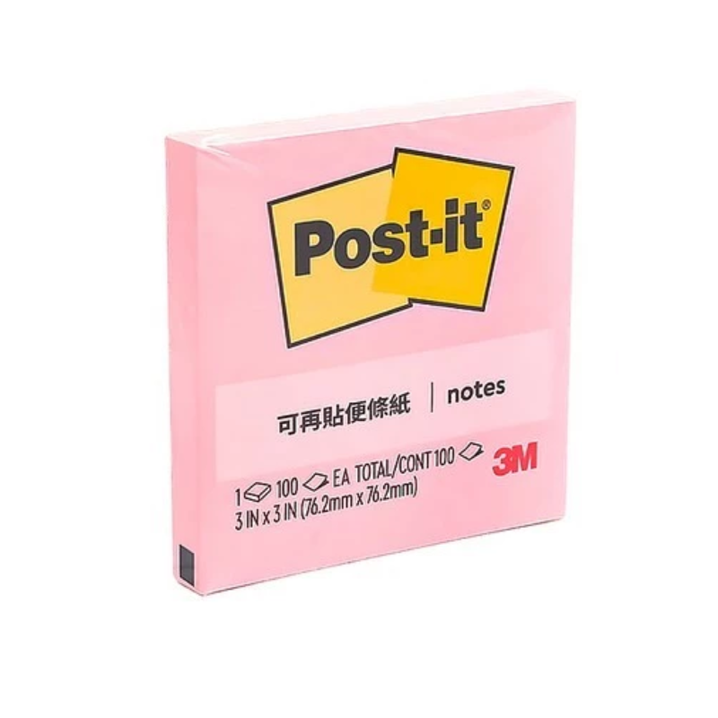 明祥 3M Post-it 利貼 654 可再貼便條紙 75x75mm 100張
