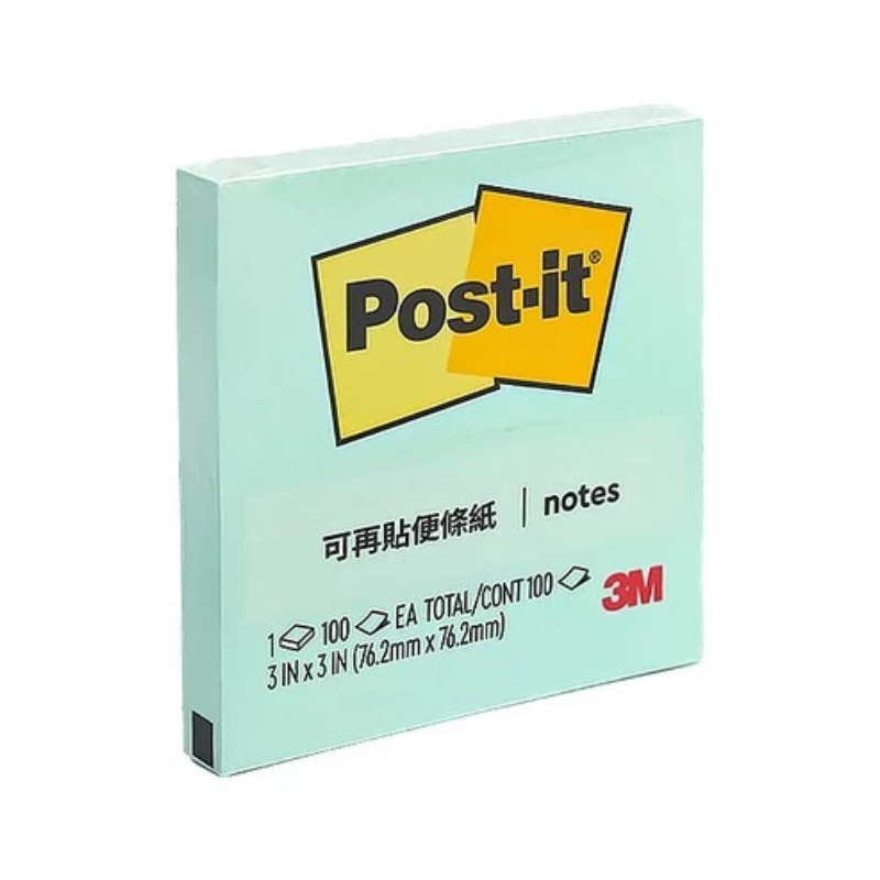 明祥 3M Post-it 利貼 654 可再貼便條紙 75x75mm 100張