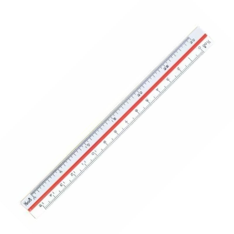 萬事捷 製圖專用 三角比例尺  10/15/30CM
