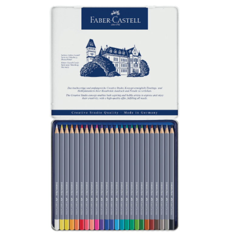 GOLDFABER 水性色鉛筆 24色  鐵盒