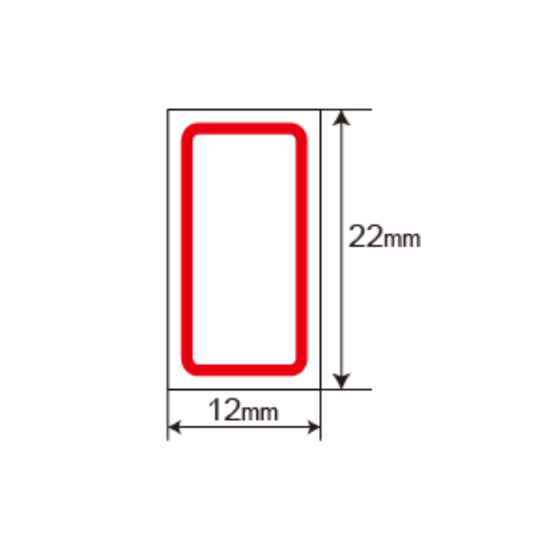 華麗牌 紅框自黏標籤 WL-1065 12X22mm 480張