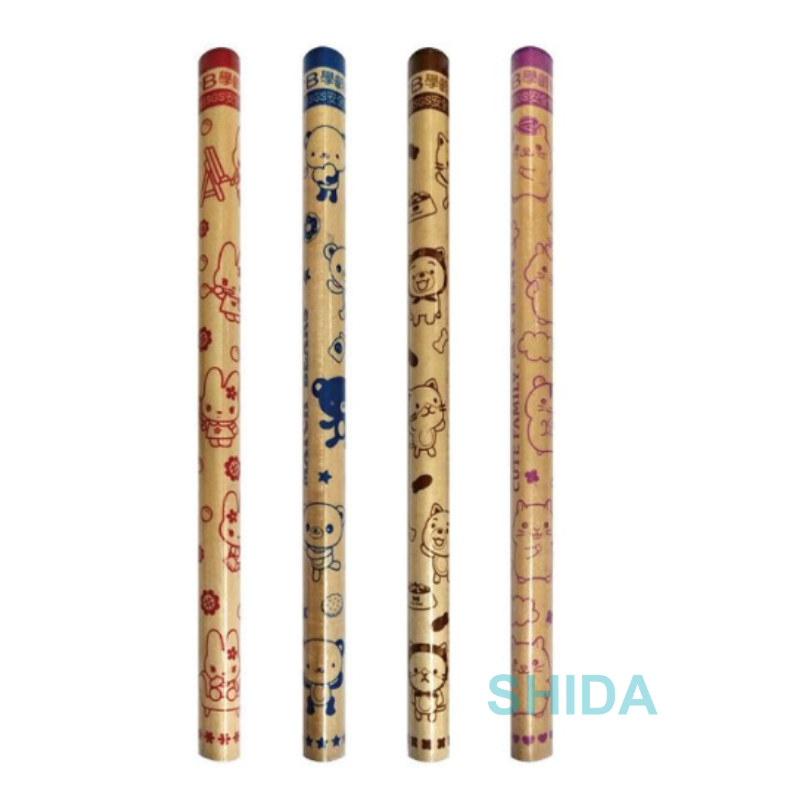 麻吉家族 大三角 2B鉛筆 40支入 原木 三角桿 粗筆桿