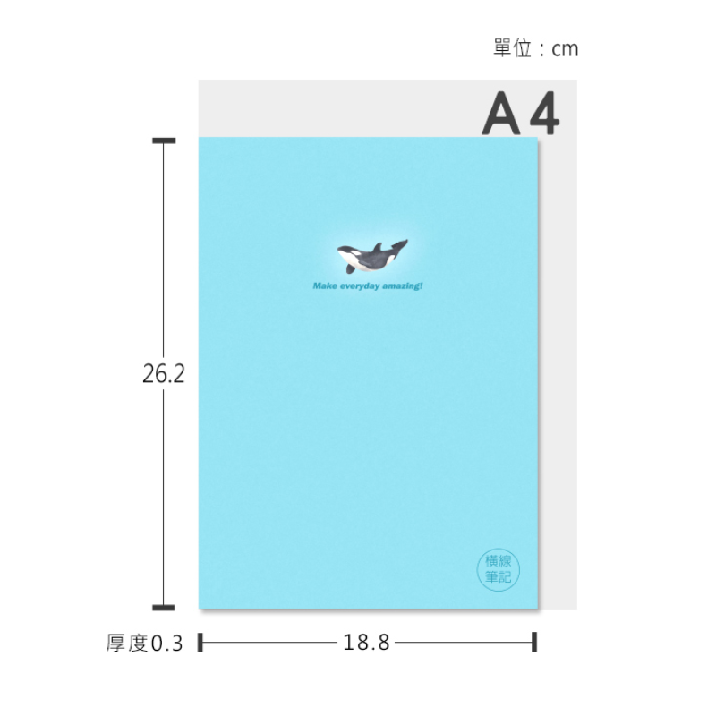 珠友 16K 橫線定頁筆記本 20頁