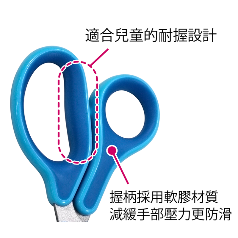 PLUS 兒童30度弧線剪刀 左右手款