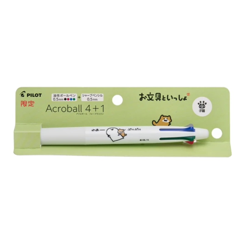 PILOT 百樂 Acroball 4+1 OB聯名 多功能筆 0.5mm 四色原子筆+自動鉛筆