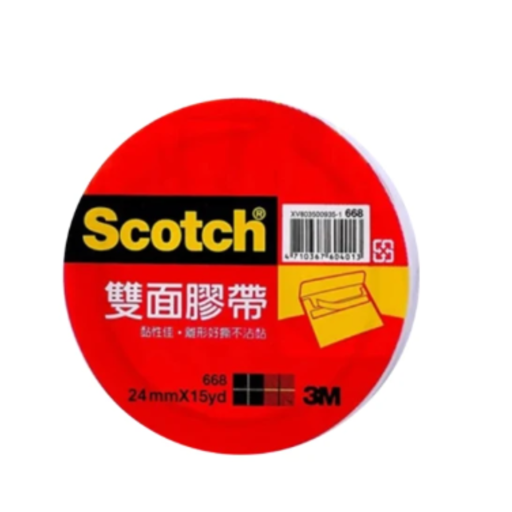 3M 雙面膠帶 24mmx15Y 668