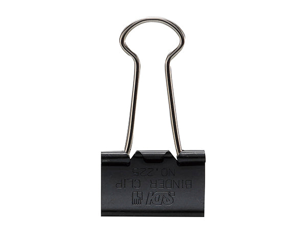 SDI 手牌 25MM 黑色長尾夾 0225B
