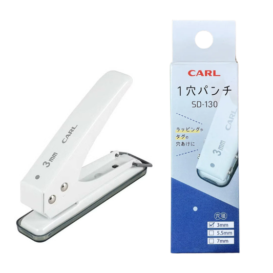 日本 CARL 單孔打孔機 3mm / 5.5mm / 7mm 圓孔打洞器 手作標籤打孔器