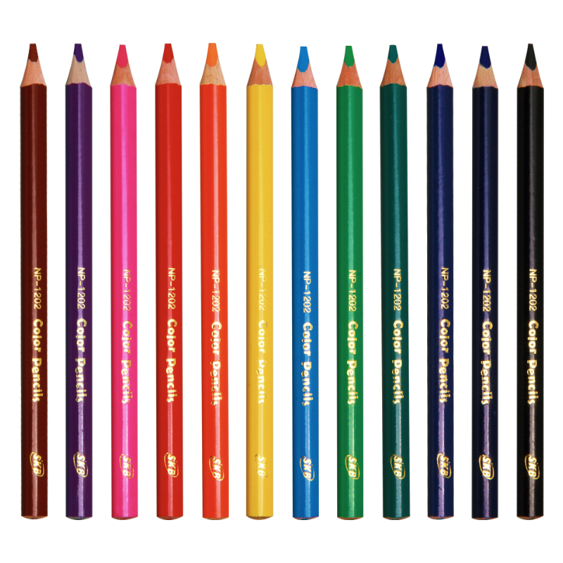 文明 SKB 樂趣彩色鉛筆 大三角 NP-1202 12色