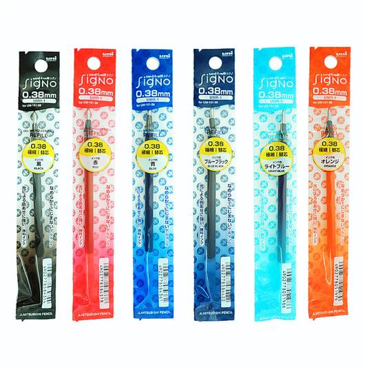 UNI 三菱 超細鋼珠筆芯0.38替芯 UMR-1