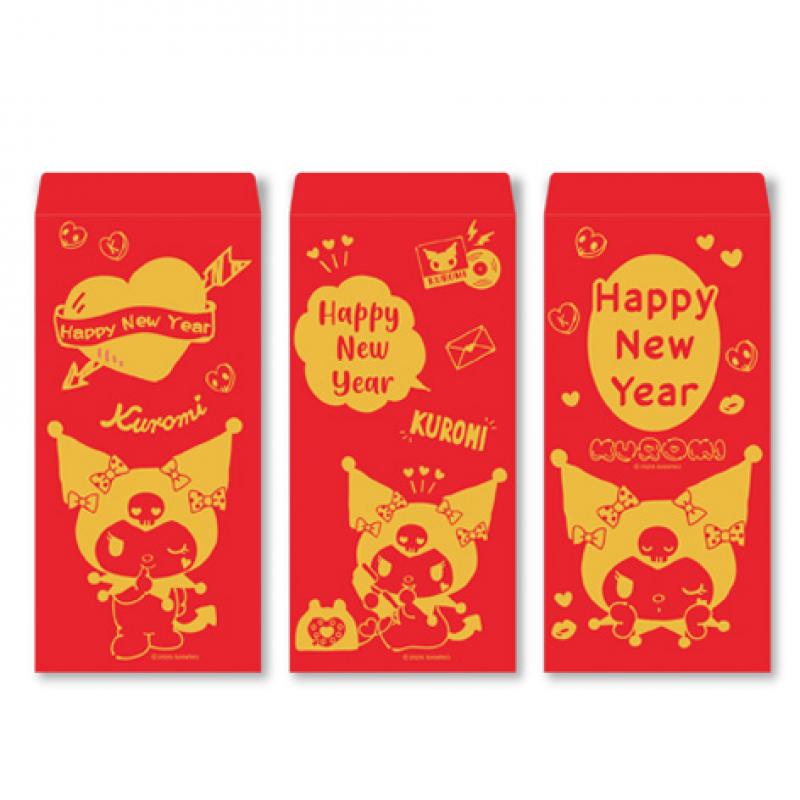 三麗鷗燙金紅包袋 3入組 酷洛米 VPEA-1731B